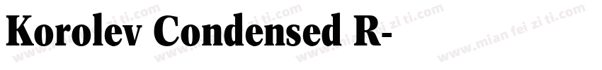 Korolev Condensed R字体转换